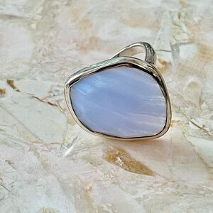 Monica Vinader abstract sterling ring